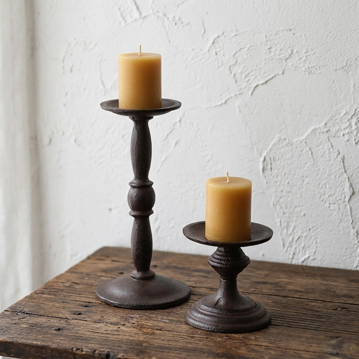 Cast Iron Candle Holder