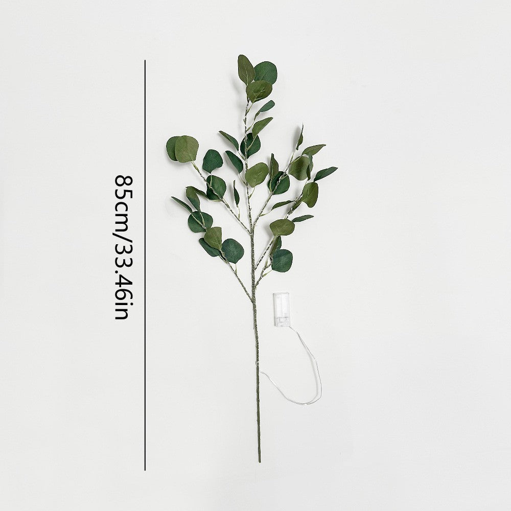 LED Faux Eucalyptus Branch Lights