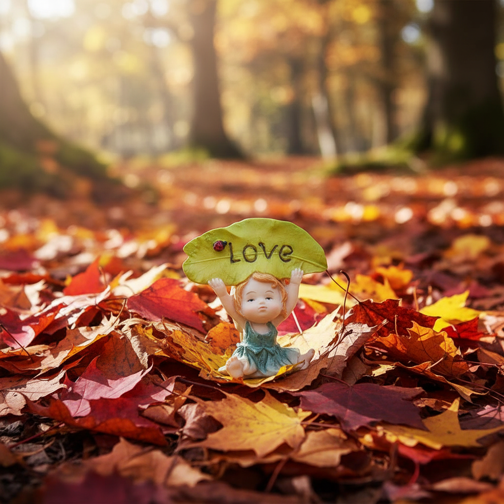 Love Fairy with Ladybird Resin Figurine