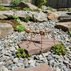 Handmade Rustic Metal Ant Sculpture