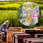 Honeycomb Bee Stained Glass Suncatcher