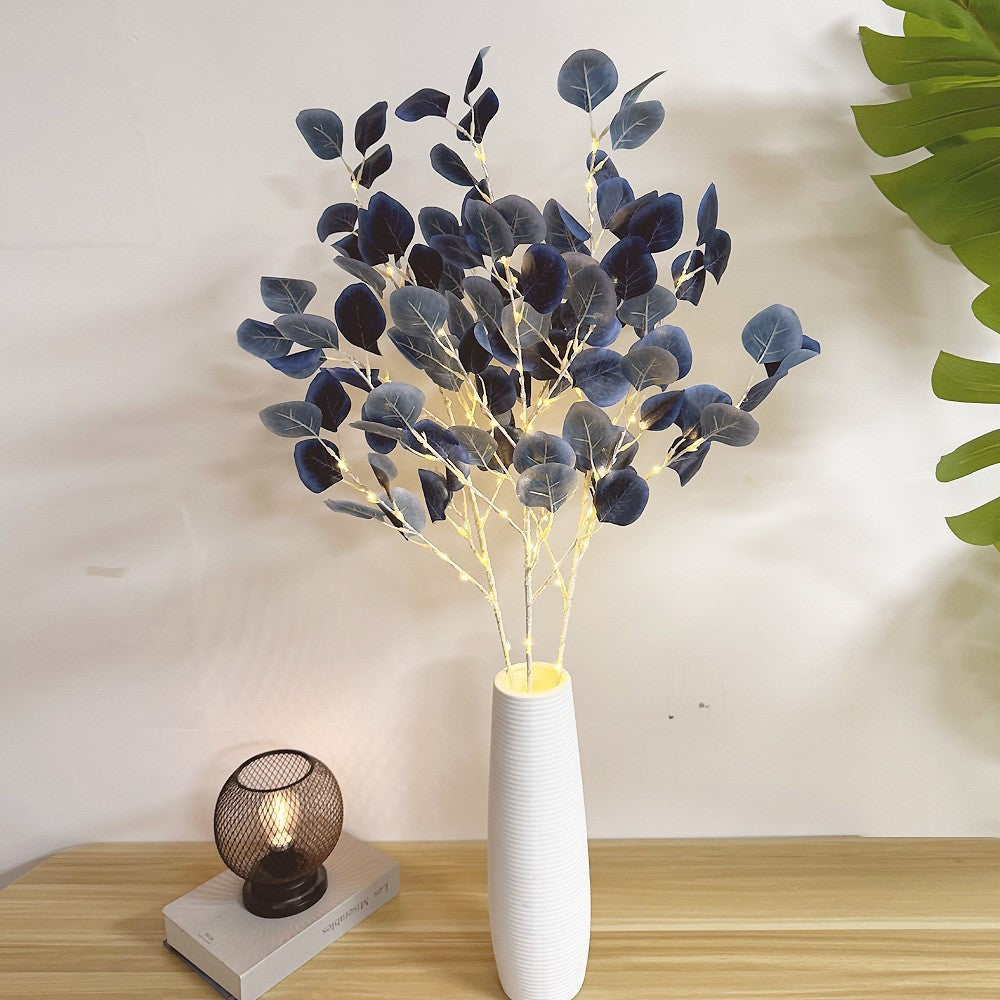LED Faux Eucalyptus Branch Lights