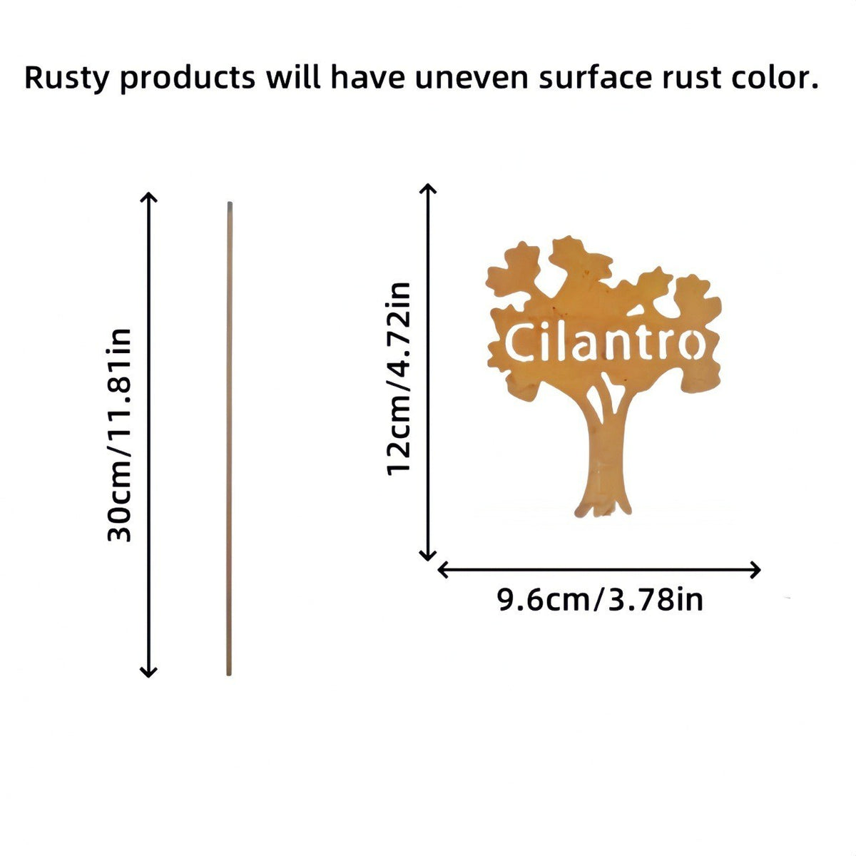 Cut-Out Metal Vegetable Plant Marker