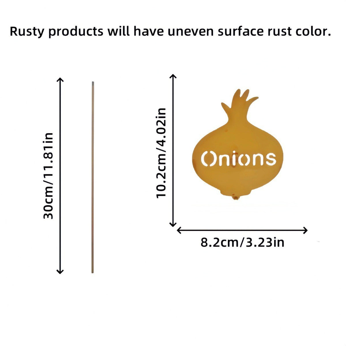 Cut-Out Metal Vegetable Plant Marker