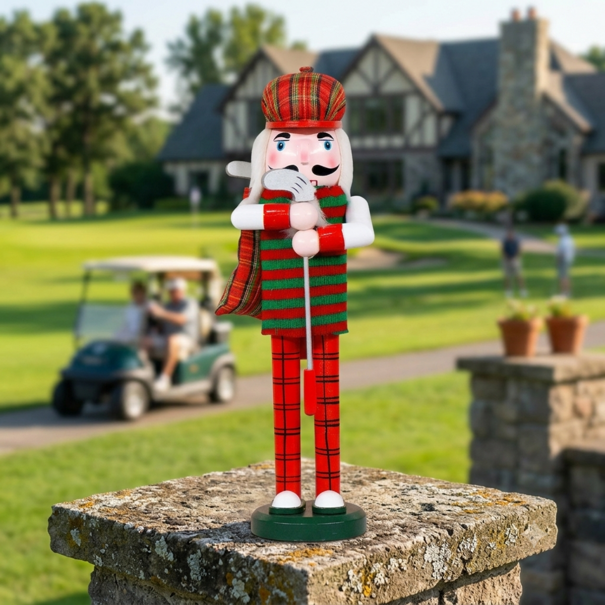 Golfer Wooden Nutcracker Christmas Decoration