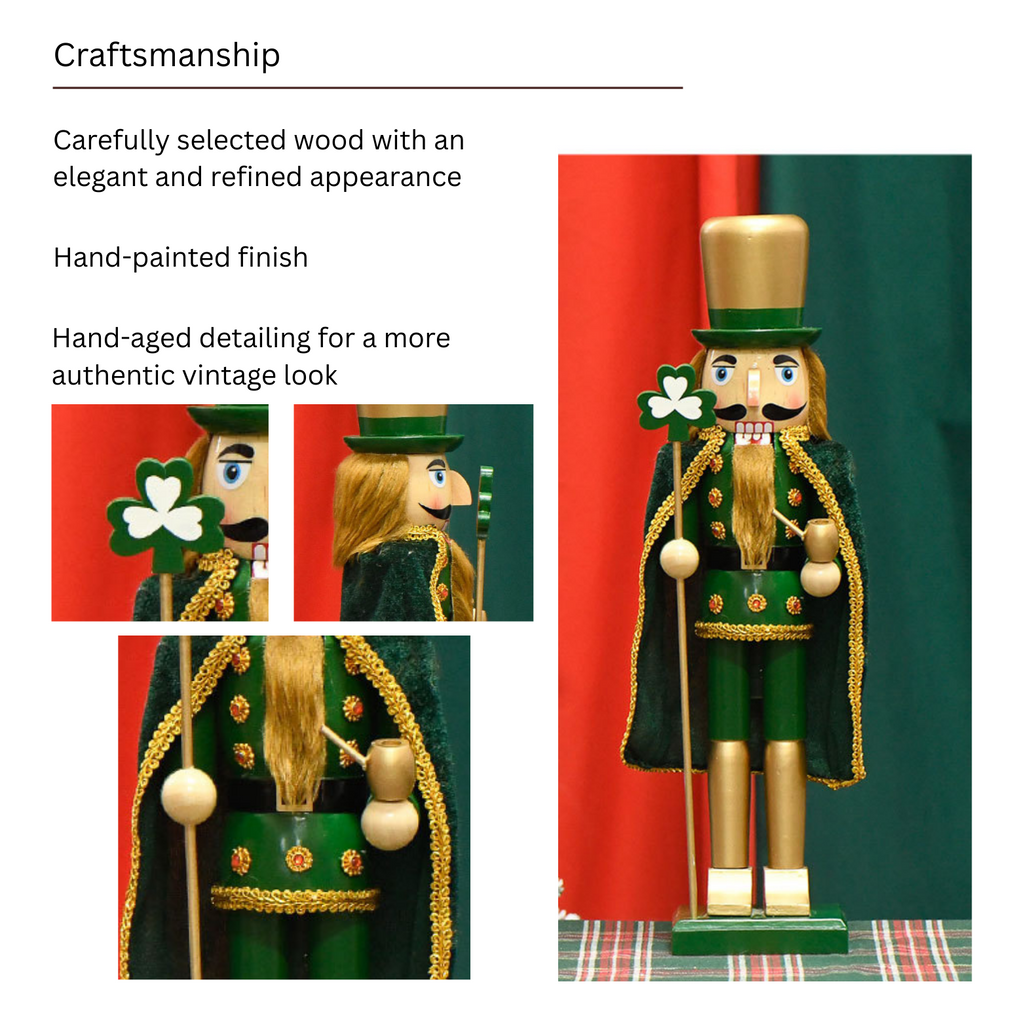 St Patrick's Day Irish Nutcracker Figurine