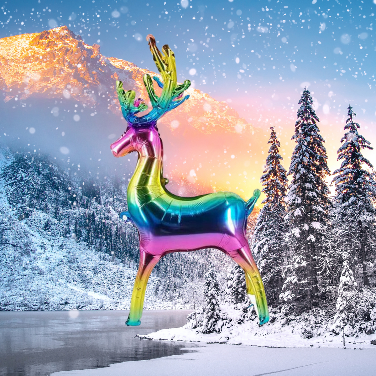 Standing Reindeer Christmas Balloons