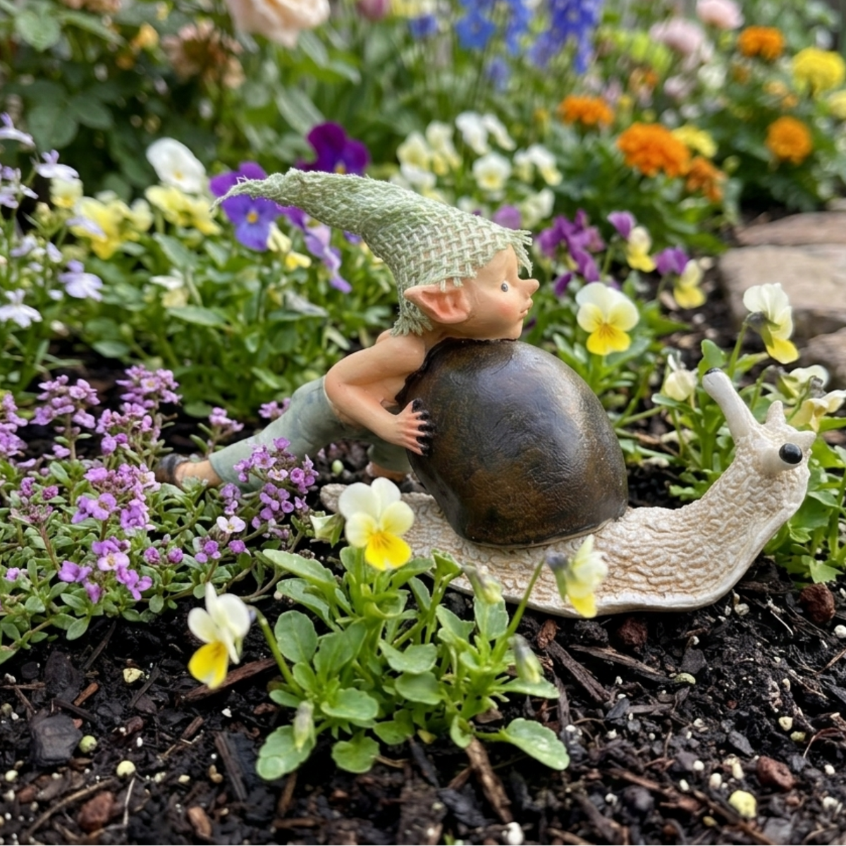 Resin Goblin Fairy Garden Ornament