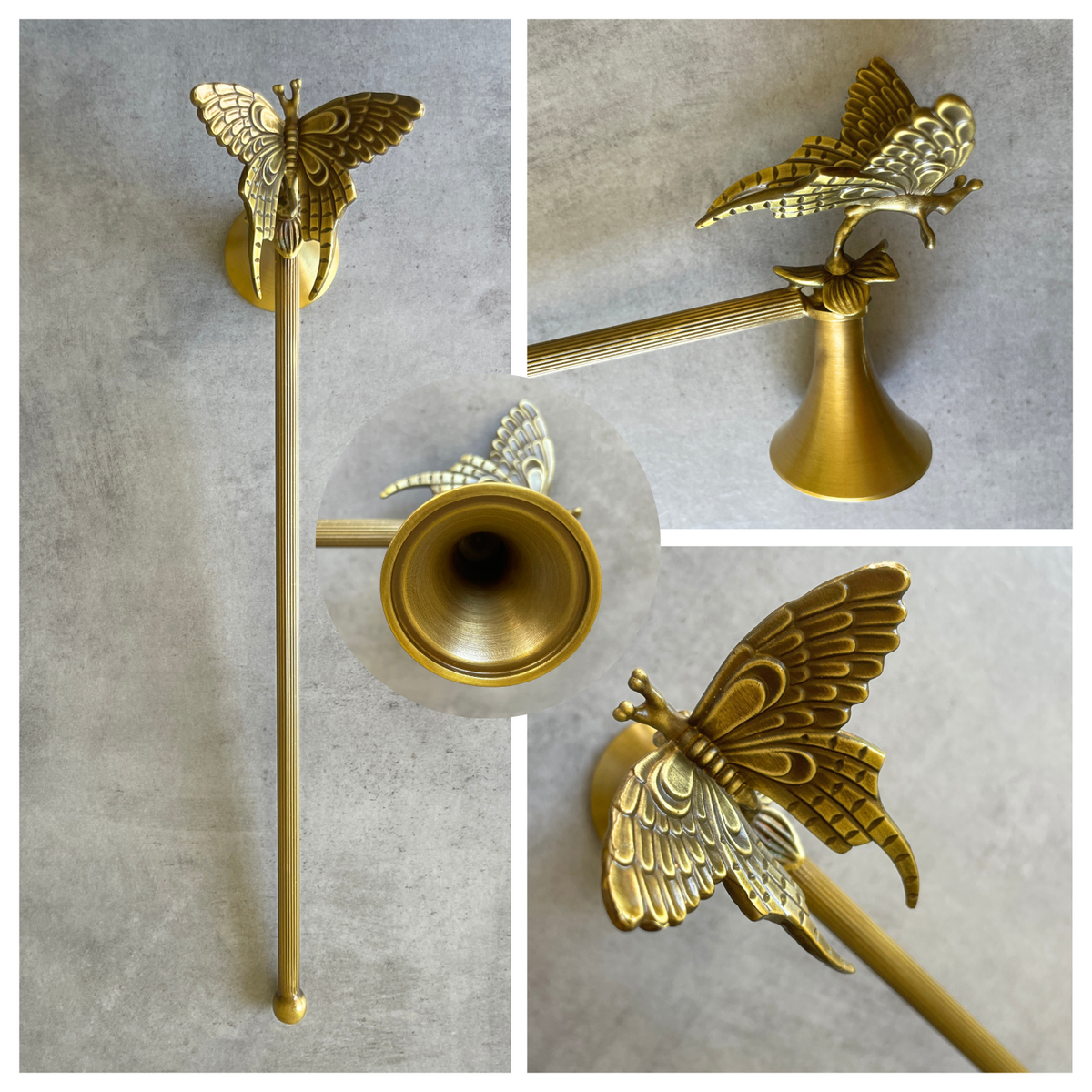 Solid Brass Long Handle Candle Snuffer