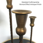 Vintage Style Taper Candlestick Holder Set