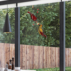 Red Cardinal Memorial Stained Glass Suncatcher