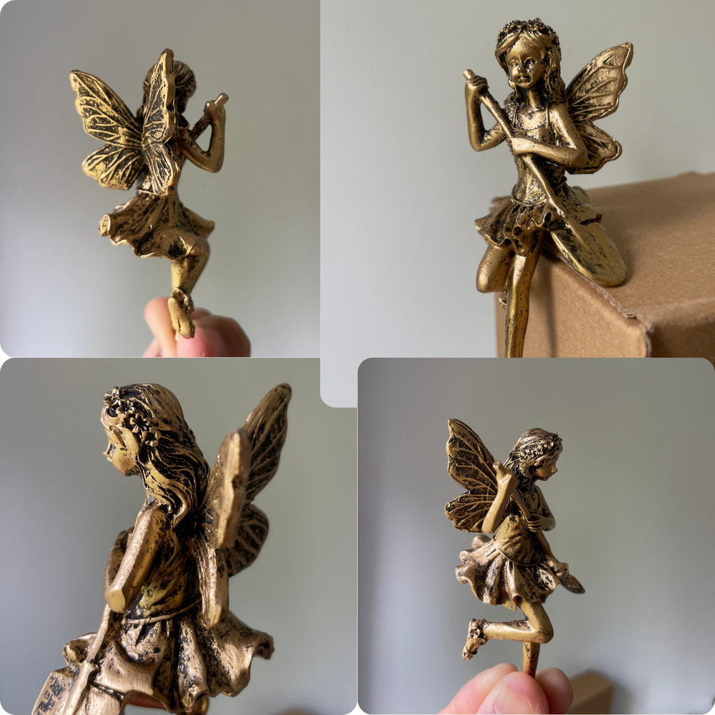 Bronze Effect Plant Pot Fairy Figures