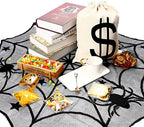 Black Lace Spiderweb Halloween Tablecloth