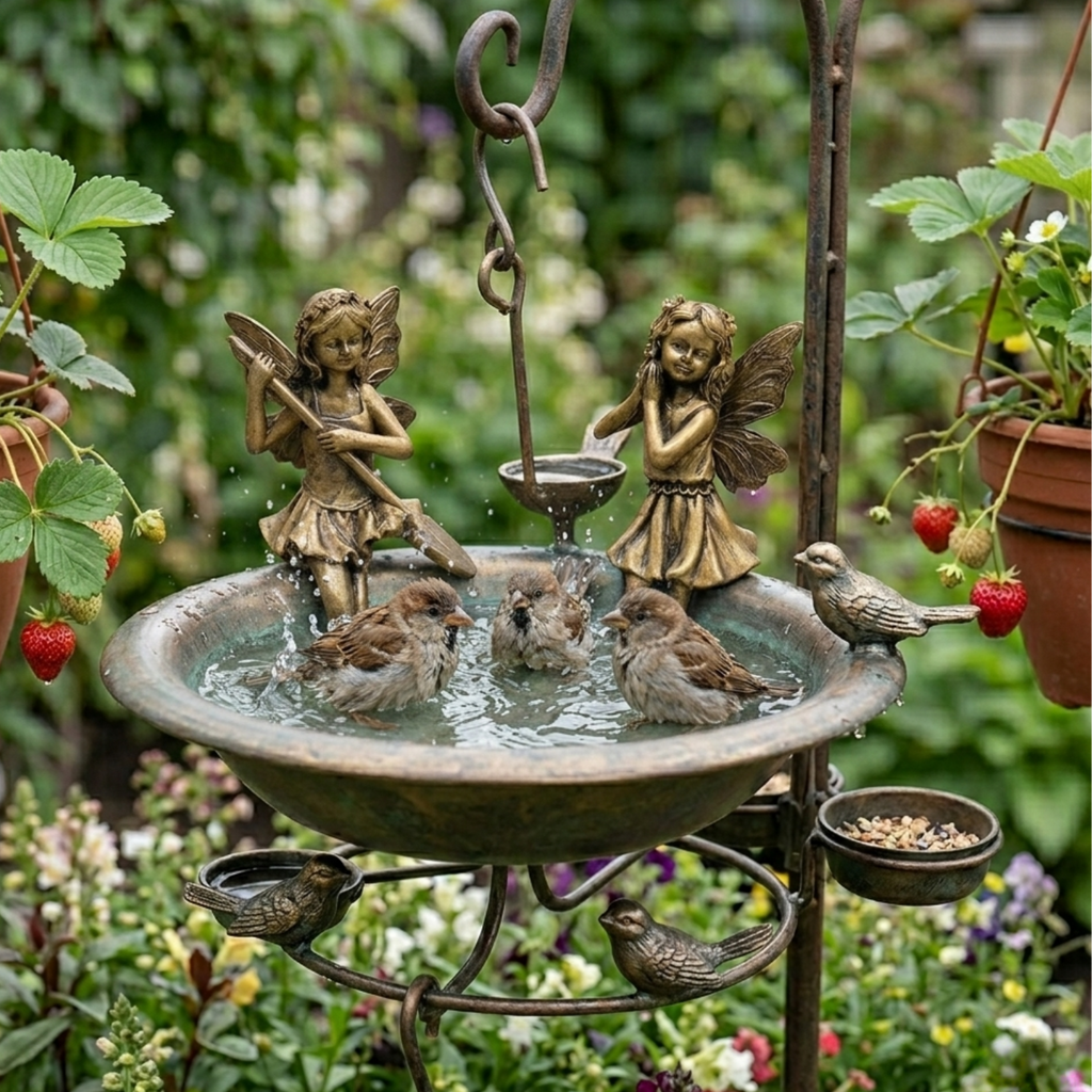 Bronze Effect Plant Pot Fairy Figures