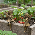 Bronze Effect Plant Pot Fairy Figures