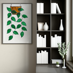 Stained Glass Hanging Ivy Suncatcher