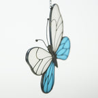 Stained Glass Yellow Butterfly Suncatcher