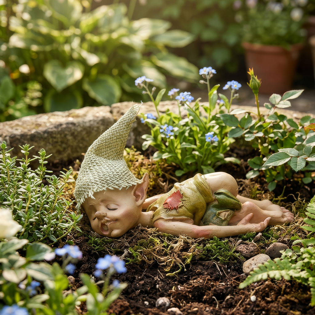 Resin Goblin Fairy Garden Ornament