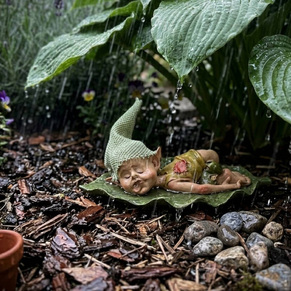 Resin Goblin Fairy Garden Ornament