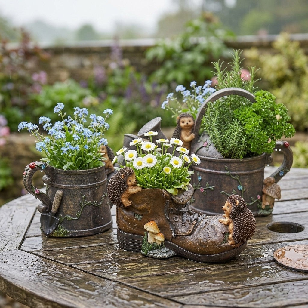 Woodland Hedgehog Planter