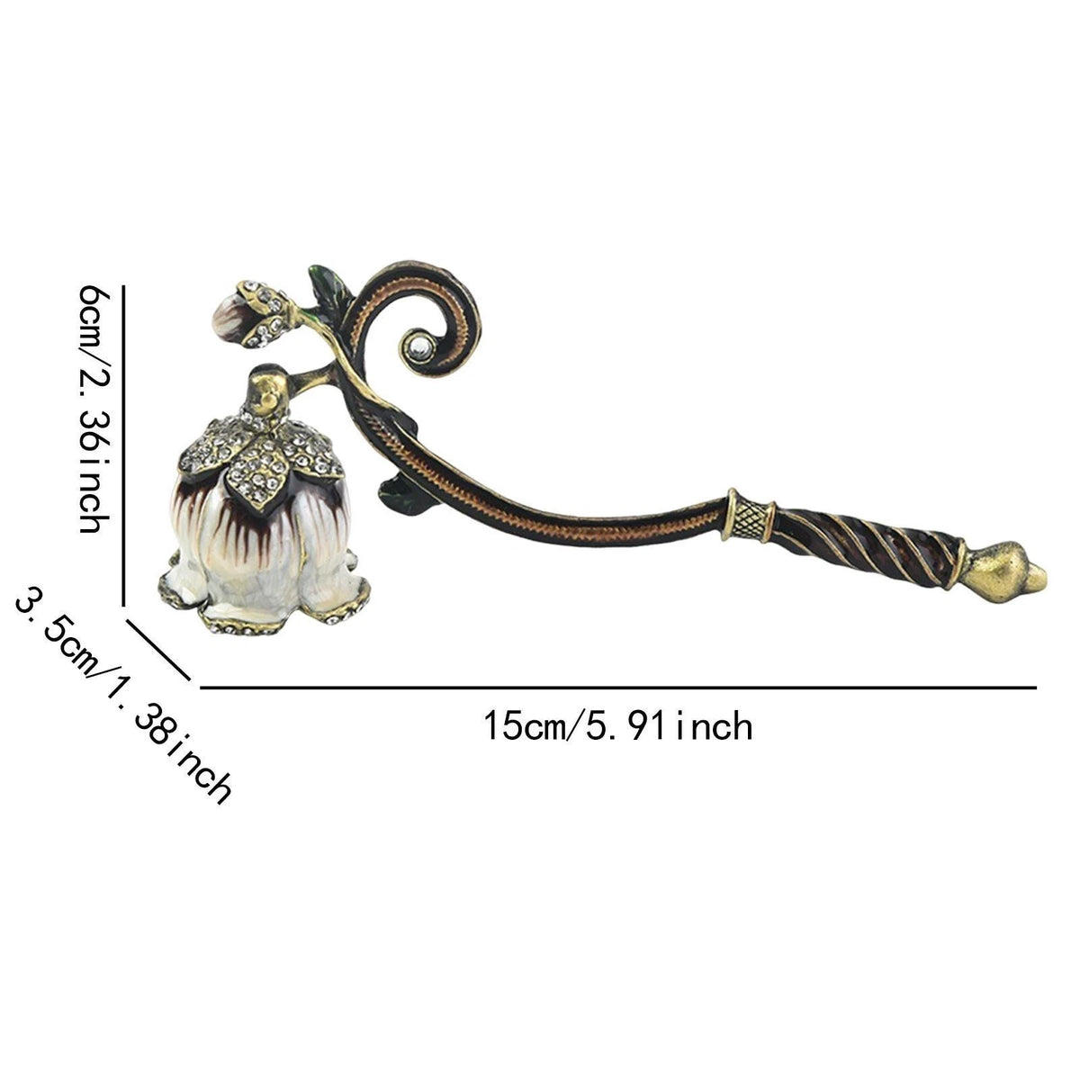 Ornate Metal Bell Candle Snuffer