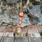 Handmade Rustic Metal Ant Sculpture