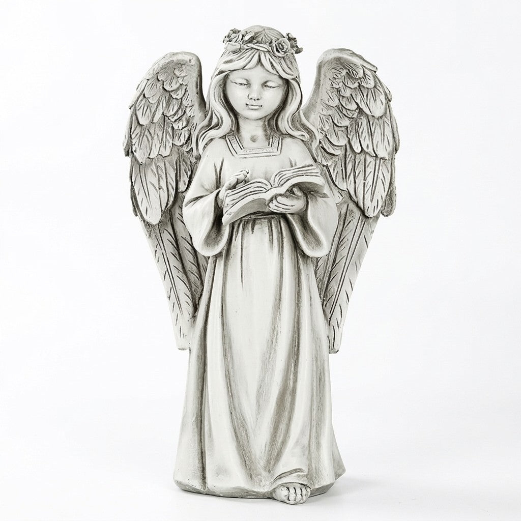 LED Guardian Angel Memorial Statue