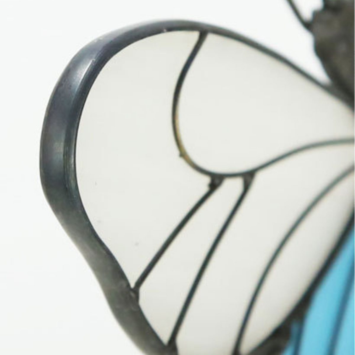 Blue Butterfly Stained Glass Suncatcher