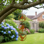 Three Bird Silhouette Hanging Ornament