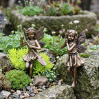 Bronze Effect Plant Pot Fairy Figures