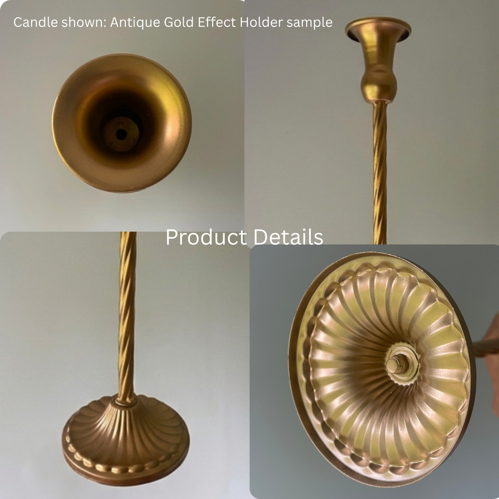 Vintage Style Taper Candlestick Holder Set