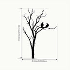 Black Metal Tree with Birds Wall Art