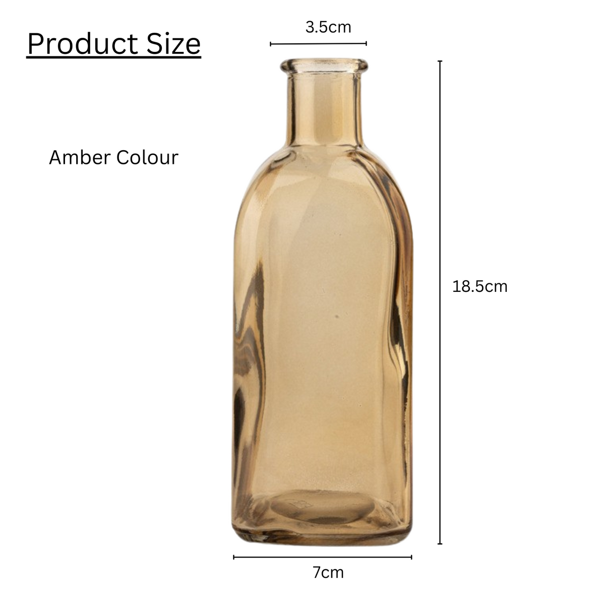 Coloured Glass Bottle Vase