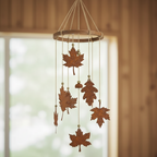Rusty Metal Autumn Leaf Decorations
