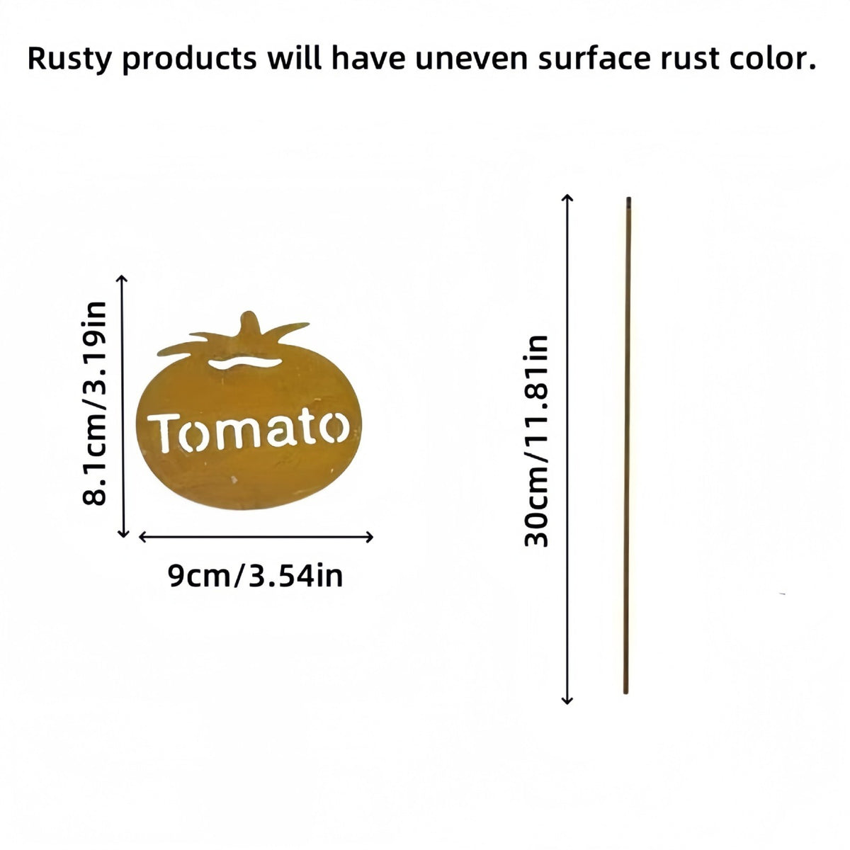 Cut-Out Metal Vegetable Plant Marker