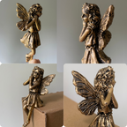 Bronze Effect Plant Pot Fairy Figures
