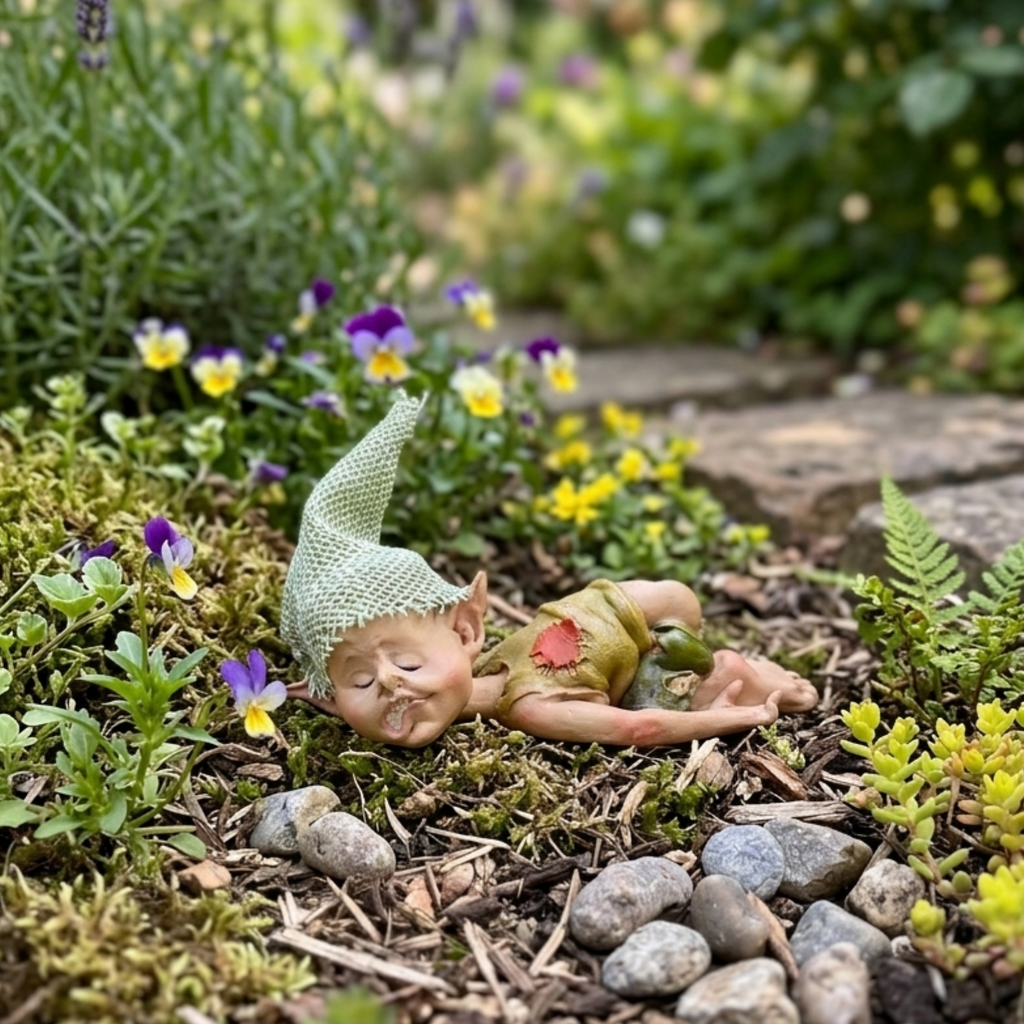 Resin Goblin Fairy Garden Ornament