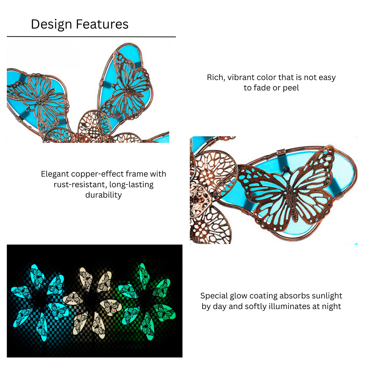 Glow in the Dark Butterfly Wind Spinner