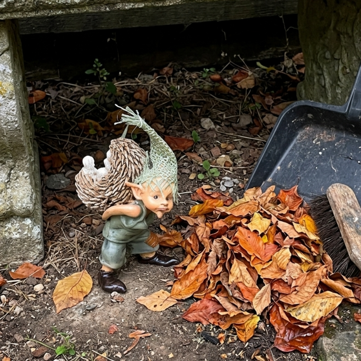 Resin Goblin Fairy Garden Ornament