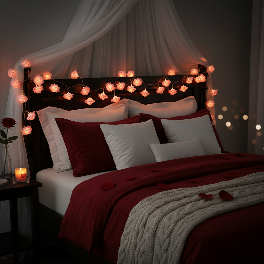 Rose LED String Lights