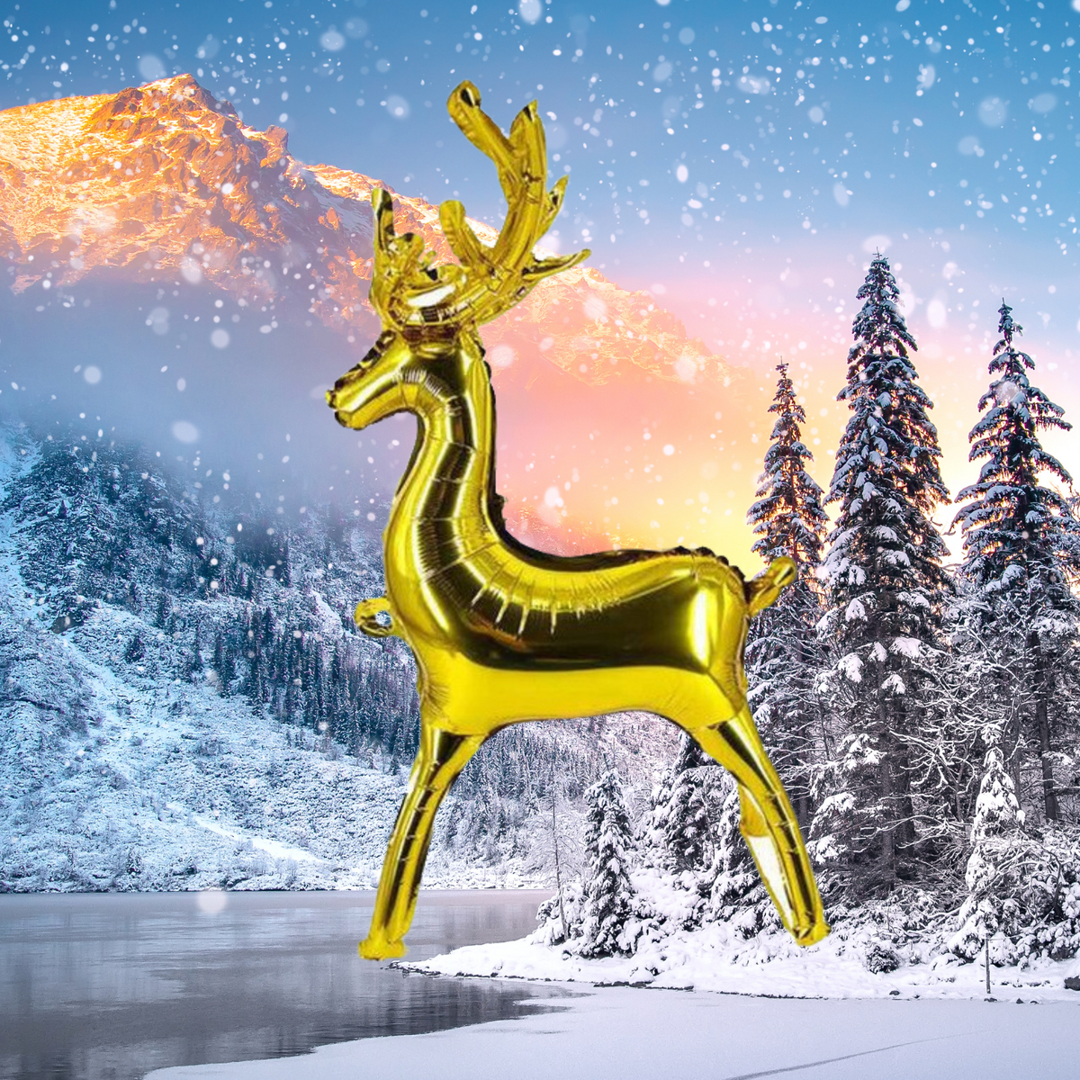 Standing Reindeer Christmas Balloons