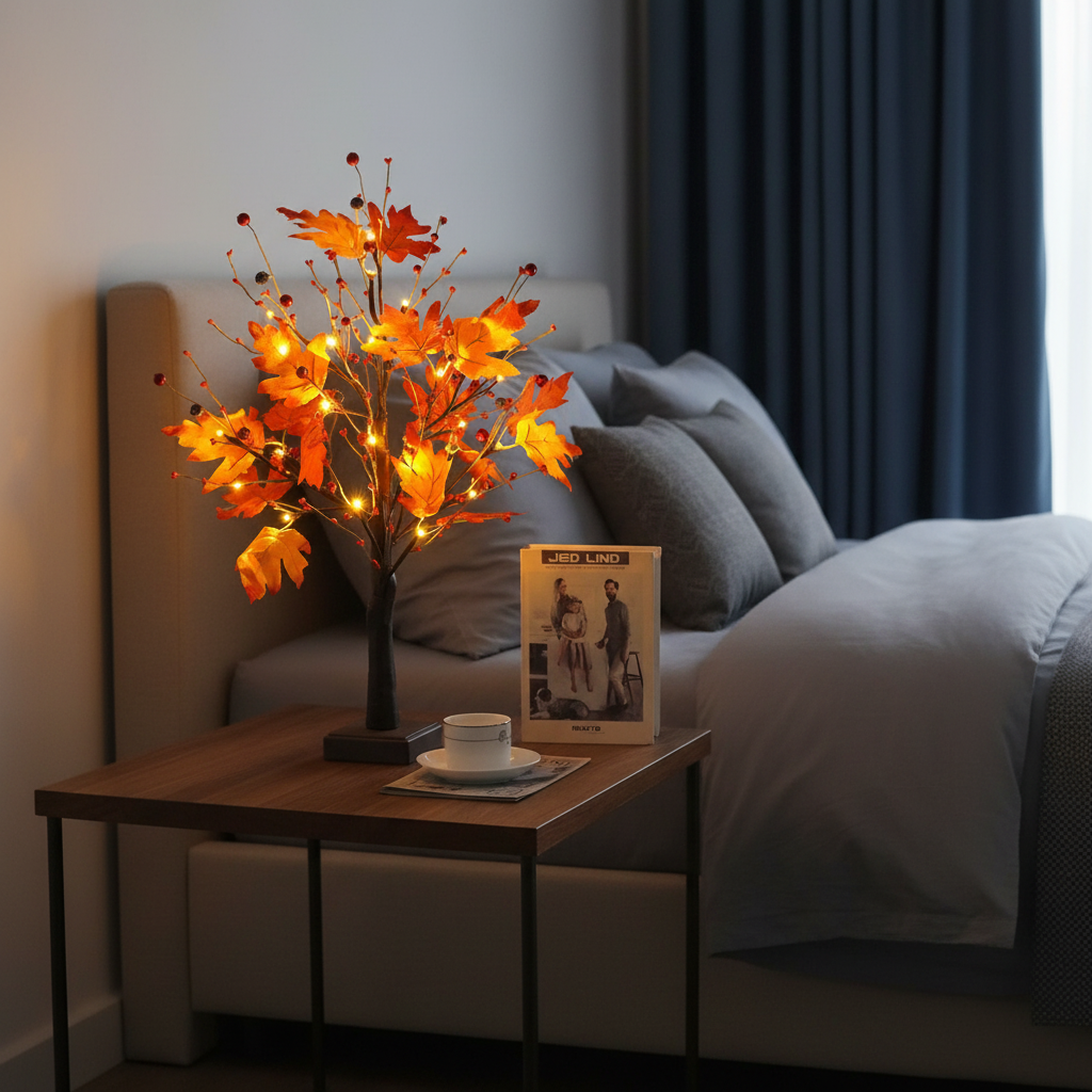 LED Maple Leaf Table Tree