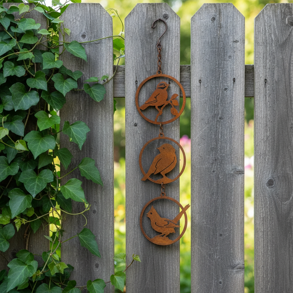 Three Bird Silhouette Hanging Ornament