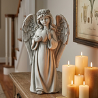 LED Guardian Angel Memorial Statue