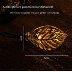 Solar Golden Leaf String Lights