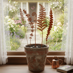 Rusty Steel Botanical Silhouettes