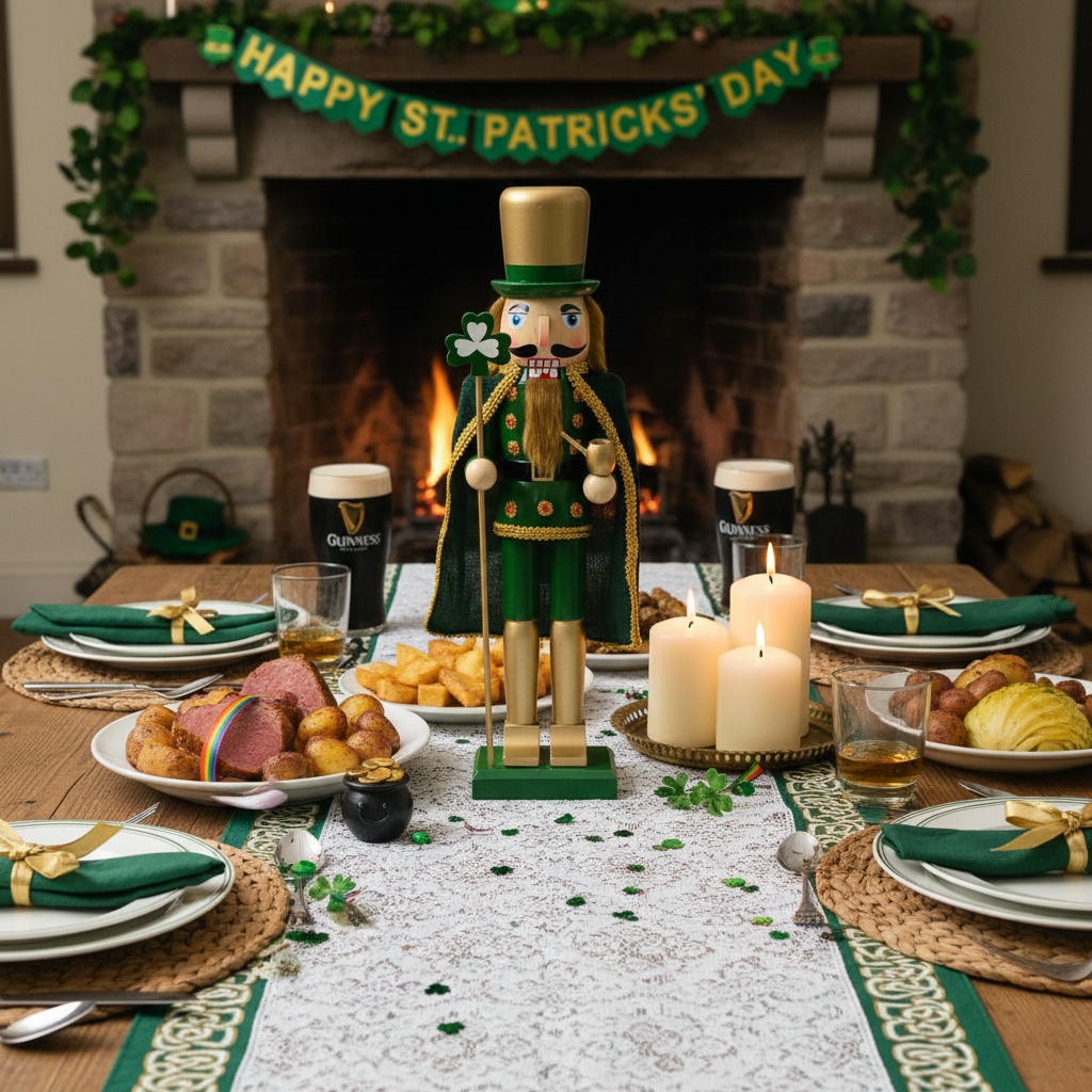 St Patrick's Day Irish Nutcracker Figurine