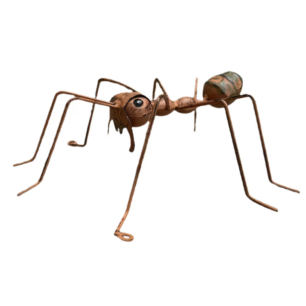 Handmade Rustic Metal Ant Sculpture