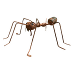 Handmade Rustic Metal Ant Sculpture