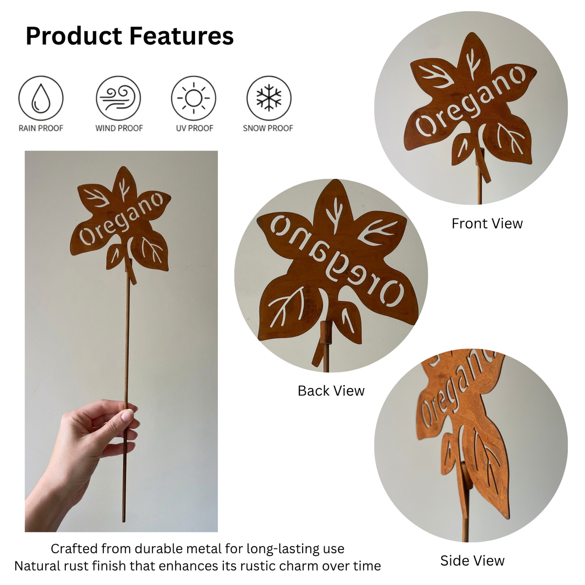 Cut-Out Metal Vegetable Plant Marker